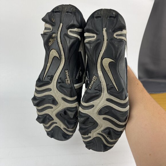 Nike Alpha Menace 3 CV0582-001 Mens Black White Football Cleats Size 8.5 - Picture 7 of 9